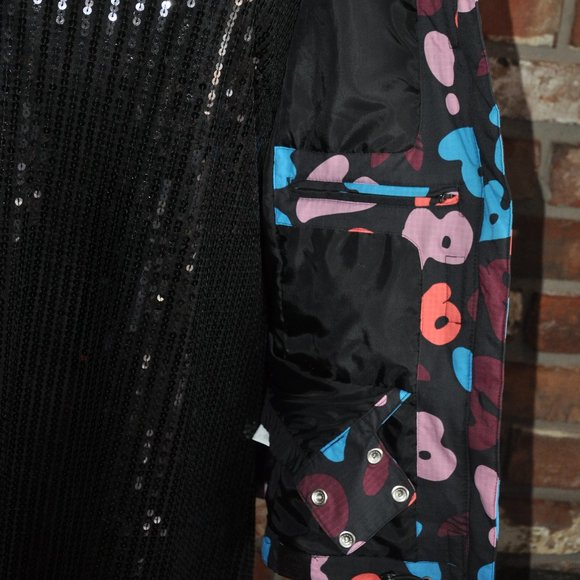 Adidas Trefoil 2011 ST Kurtka, Multi Color Letters Print, Coat Jacket. Small - Picture 10 of 12